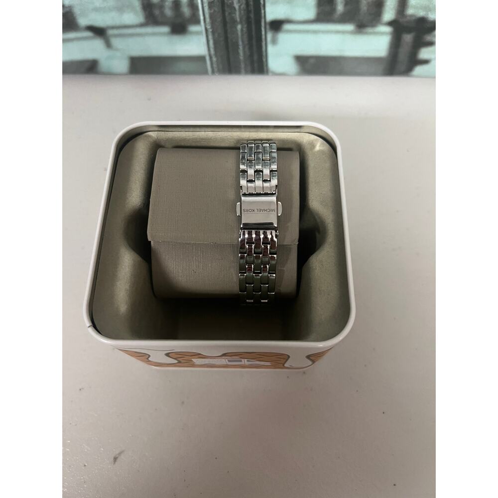 Michael Kors MKO1169 Mini Monroe Pavé Silver-Tone Watch - Picture 4 of 6